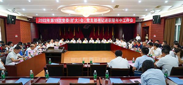 綿陽機(jī)場(chǎng)召開2022年第19次黨委（擴(kuò)大）會(huì)、黨支部書記述職暨年中工作會(huì).jpg